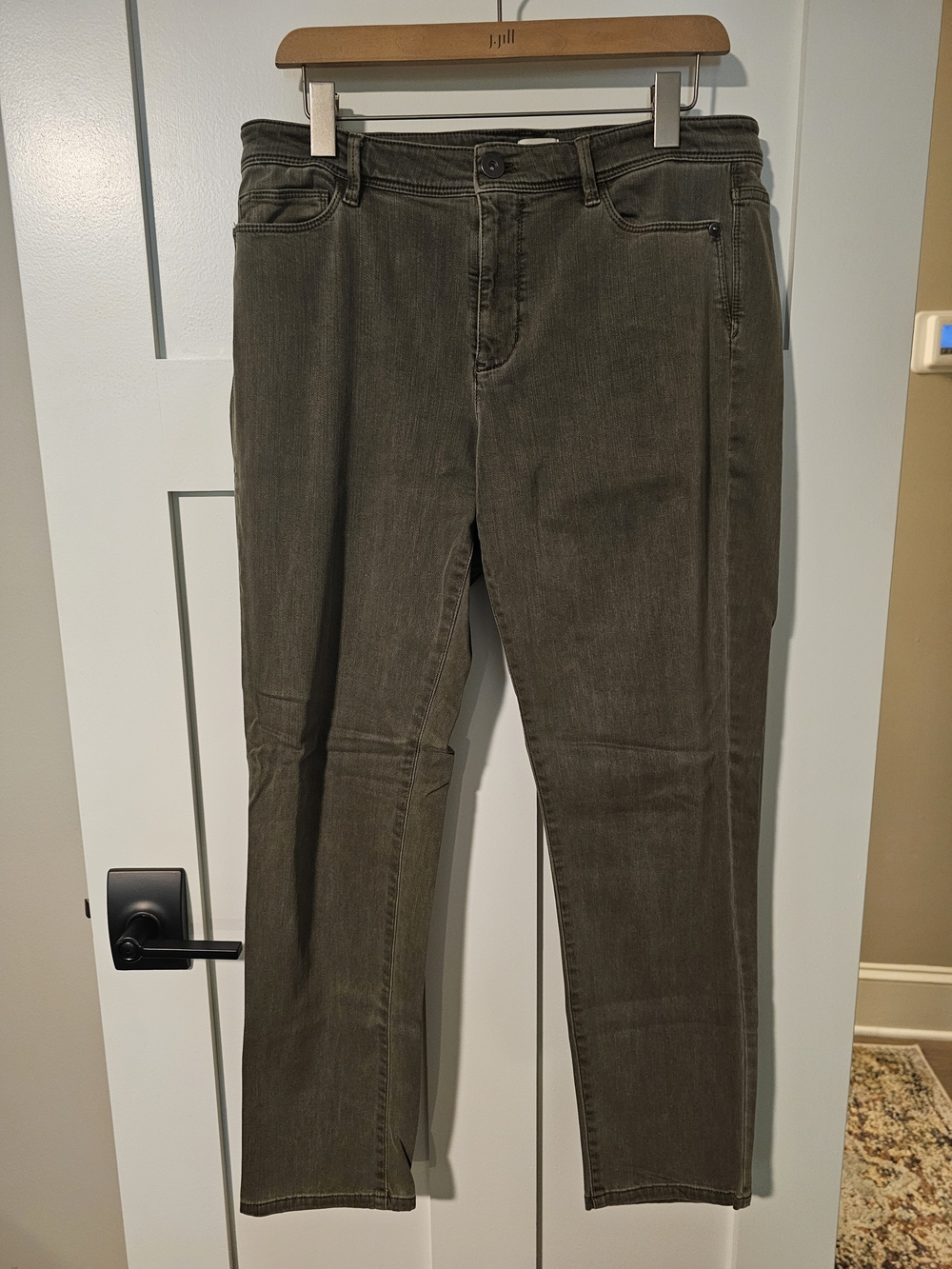 J. Jill Slim Ankle Jeans in Olive